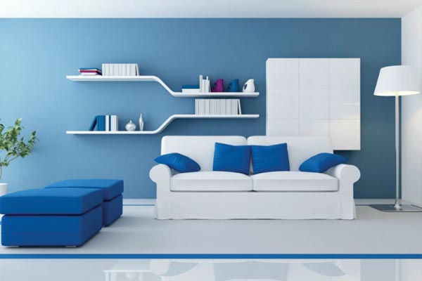 رنگ آبی در طراحی داخلی