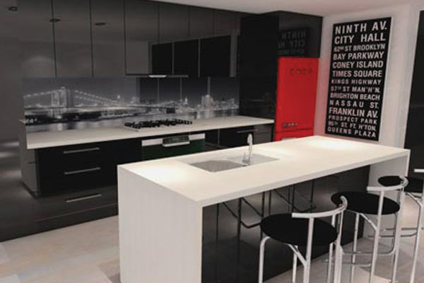 طراحی داخلی آشپزخانه با 3Dmax
